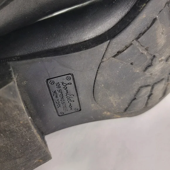 Sam Edelman Penny Black Leather Knee High Riding Boot Women 9 Minimalist Classic - Picture 13 of 13